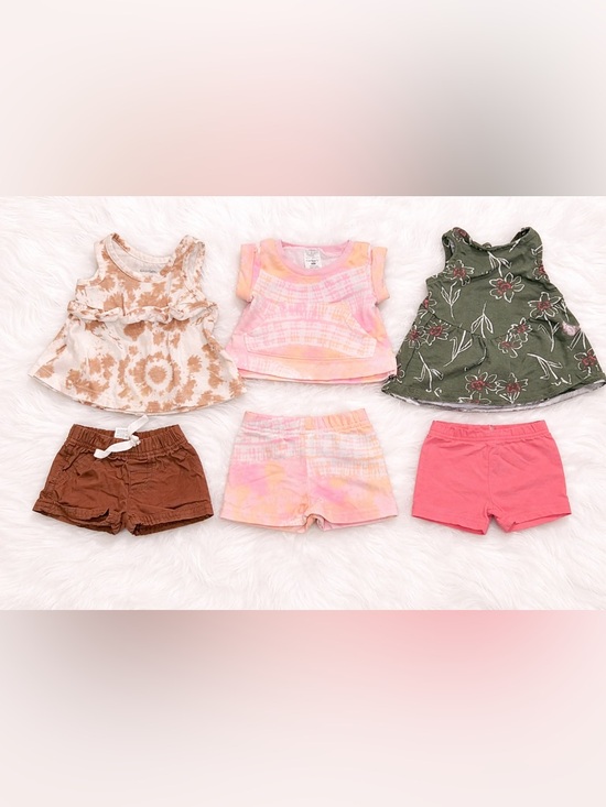 Carter's Other - Carter’s Newborn Baby Girl Outfit Bundle Tie Dye Floral Summer Set Boutique